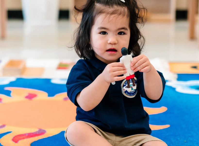 Kids Playing with toys at pinnacle montessori Daycare for Infant