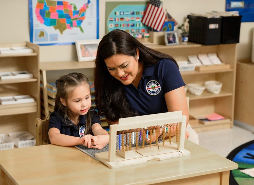 A Beautiful moment captured at Pinnacle Montessori of Forney, where children collaborate and learn in a supportive and engaging Montessori environment.