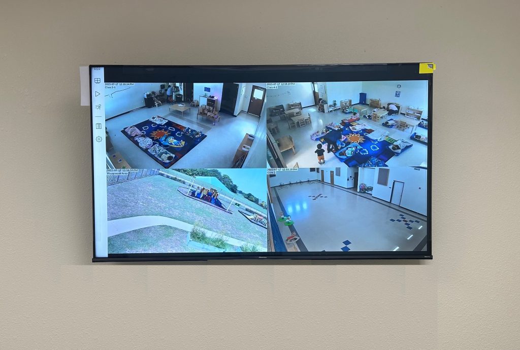 camera monitoring at pinnacle montessori