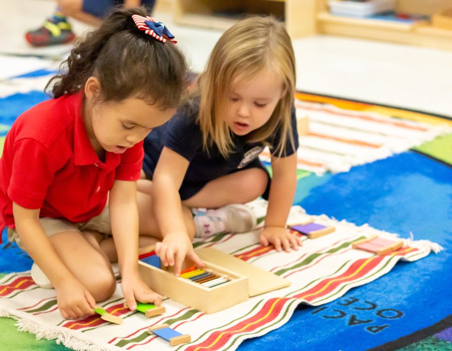 Montessori materials used at the best preschool in Saginaw