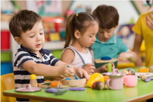 Kids are engaged in creative learning at Pinnacle Montessori of Schertz